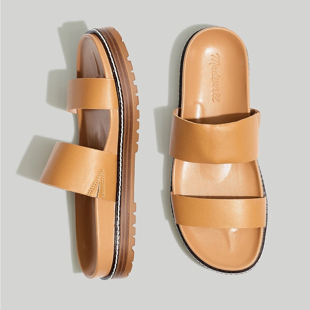 Madewell Charley Leather Slide Sandal NWT